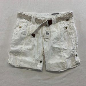 edc Cotton Casual Shorts Men's Size 38 White Belte